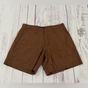 Austin Clothing Co. Shorts Womens 8, Brown Khaki 100% Cotton Belt Loops